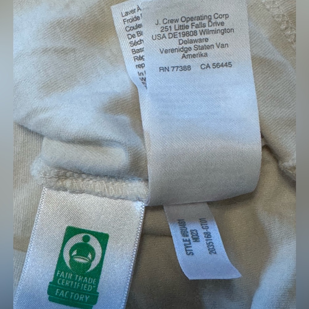 J. Crew Cream Cat Graphic Long Sleeve Tee - Picture 8 of 8